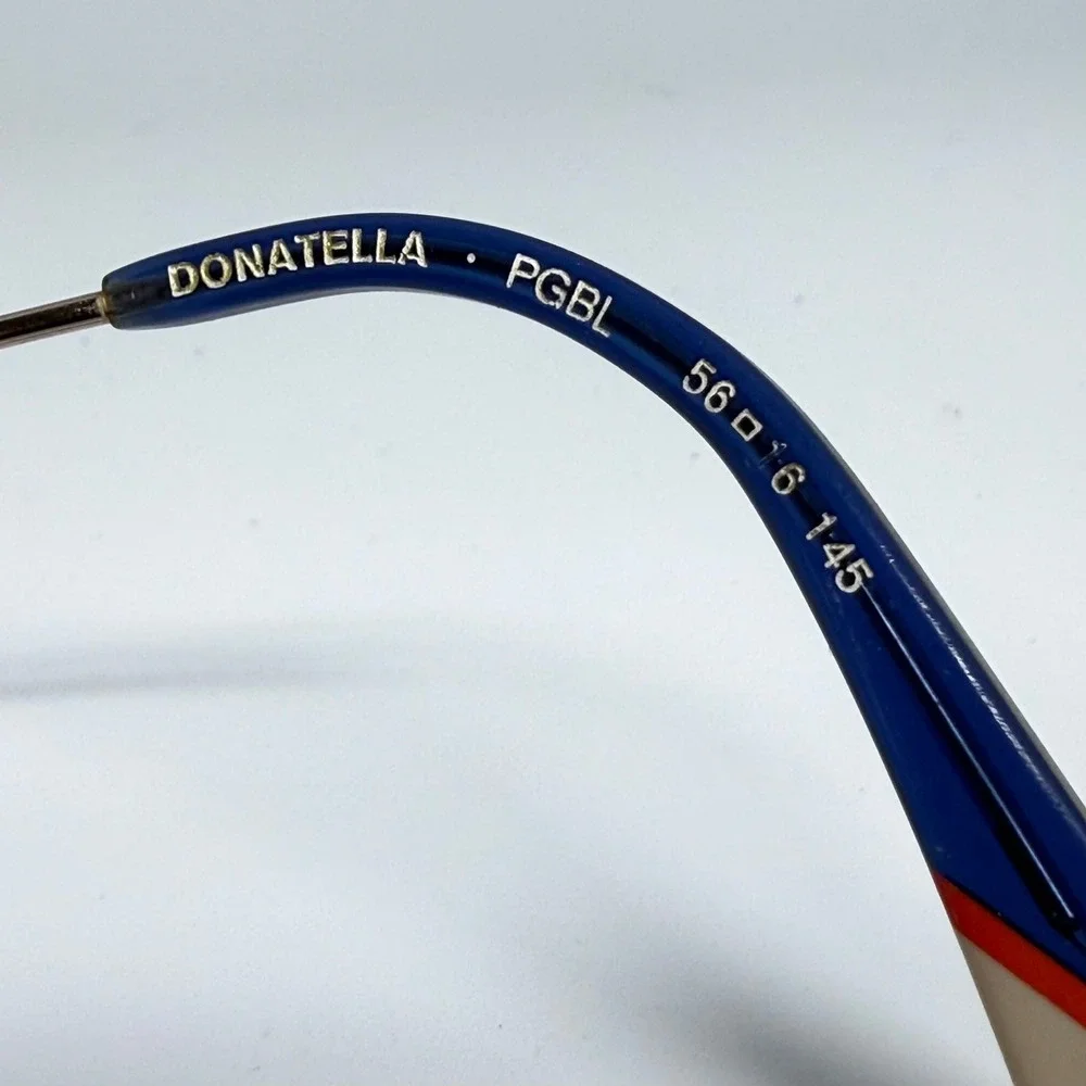 Etnia Barcelona Donatella PGBL Rose Gold Navy Blue Eyeglass Frames 56-16-145